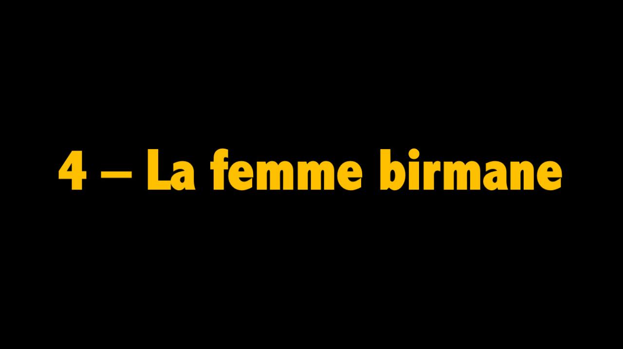 04 La femme birmane