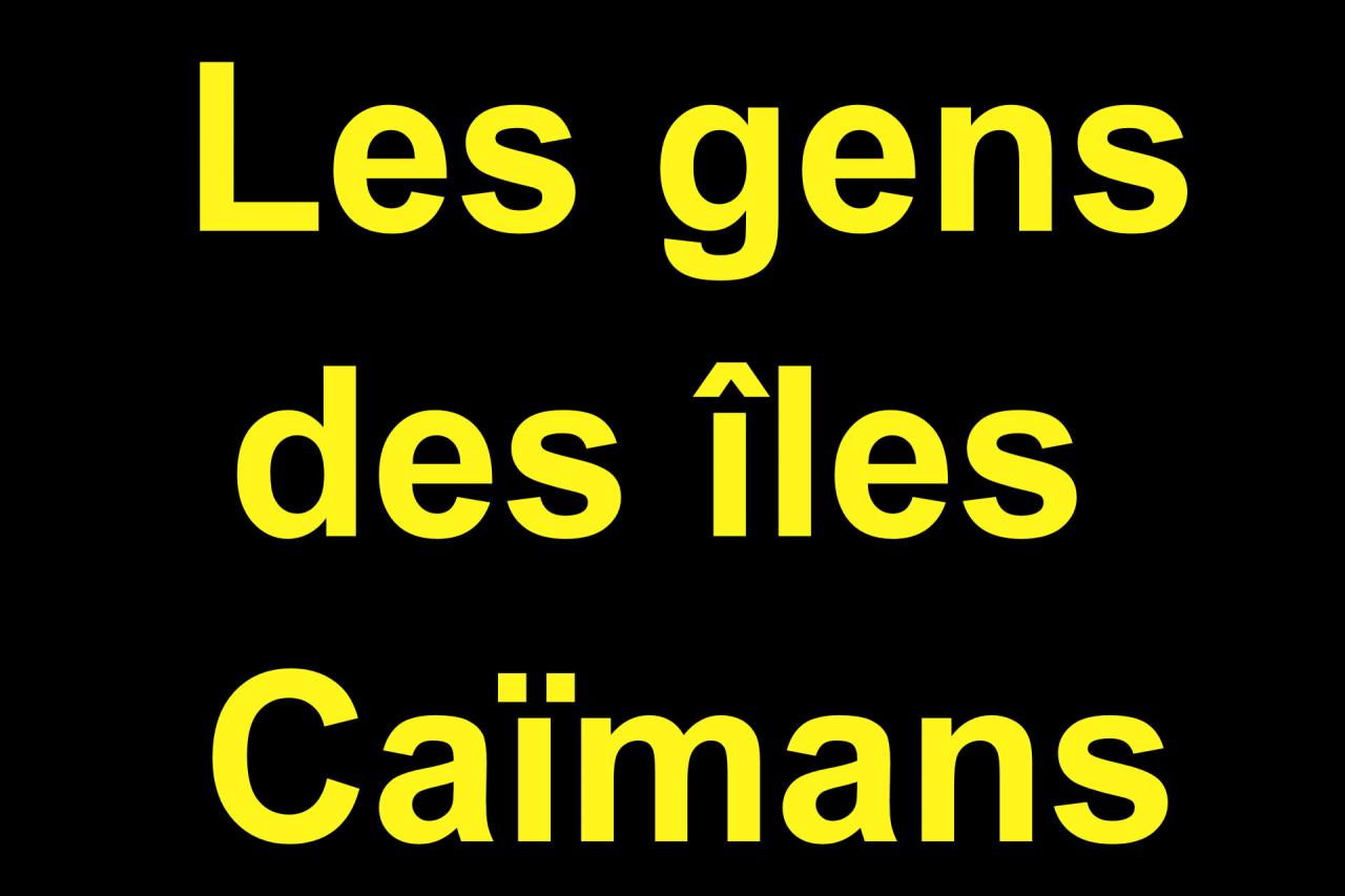 04 Les gens des Iles Caïmans