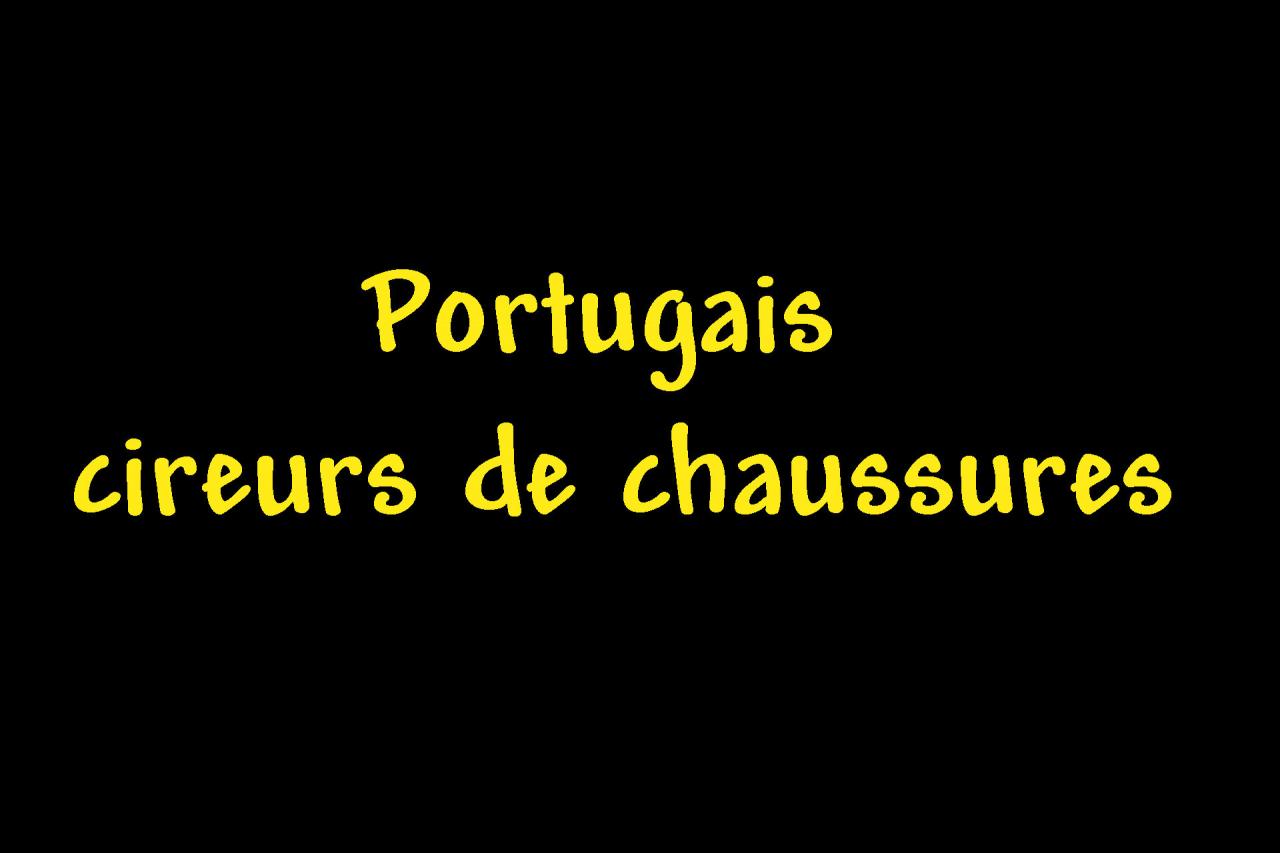 APortugais cireurs de chaussures