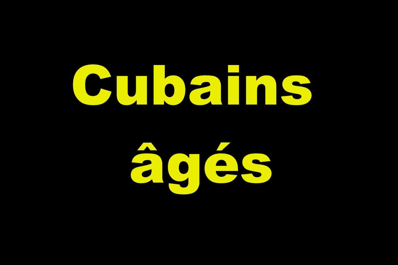 Cubains âgés