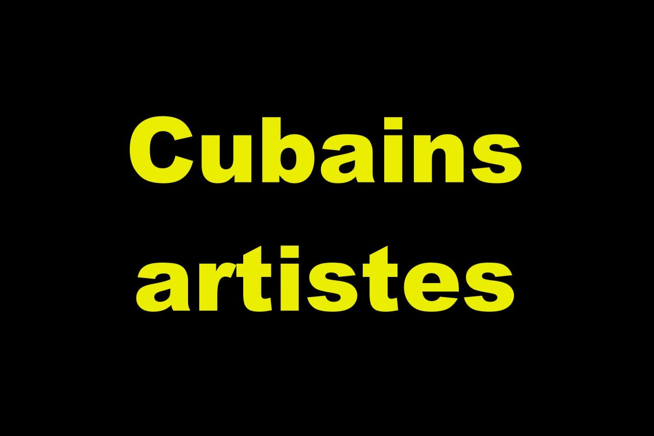 Cubains artistesl