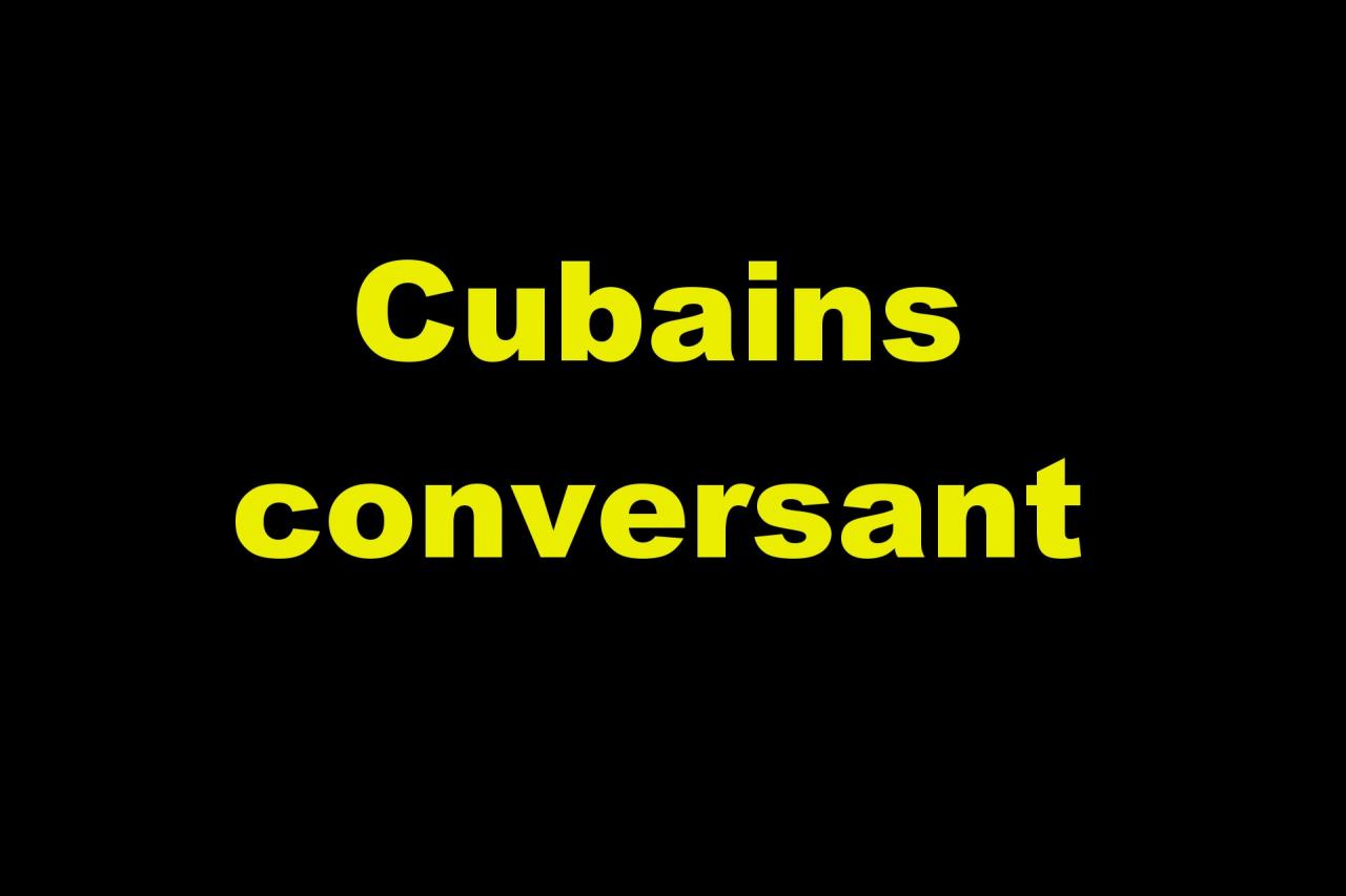 Cubains conversant
