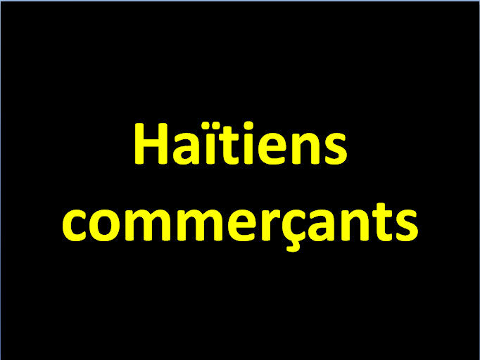 Haïtiens commerçants