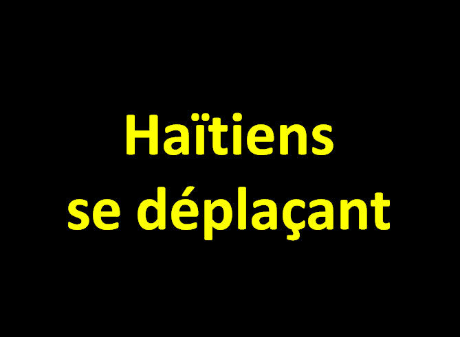 Haïtiens se déplaçant
