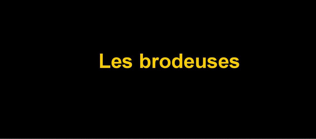 Intercalaire Les brodeuses