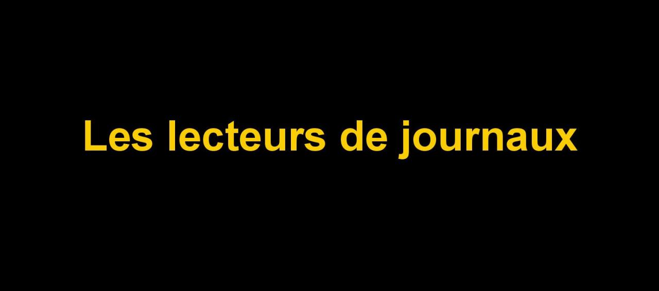 Intercalaire Les lecteurs de journaux