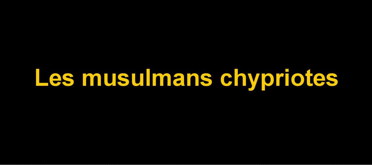 Intercalaire Les musulmans chypriotes