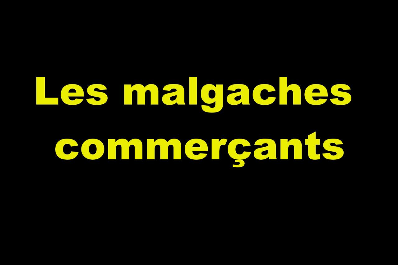 _Les malgaches commerçants