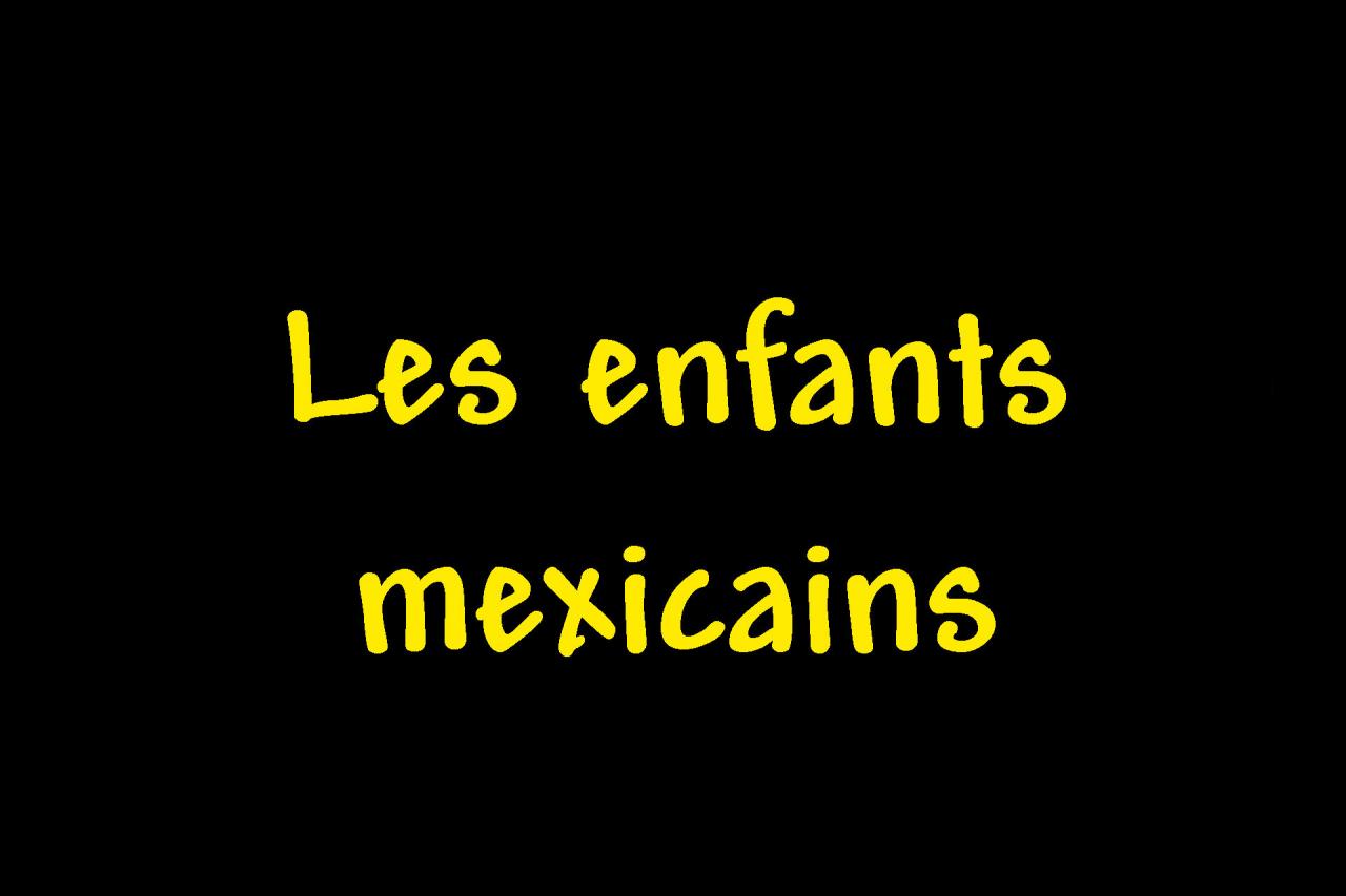 _Les mexicains enfants page intercalaire vierge