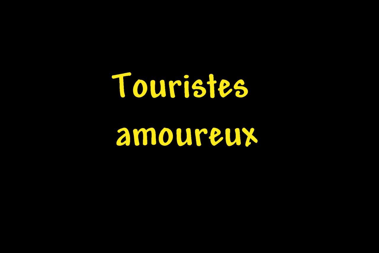 Touristes amoureux